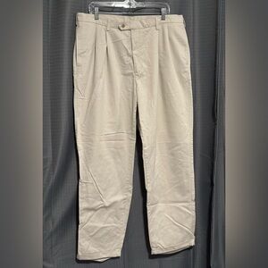 Savane Men’s Pleated Front Khaki Dress Pants